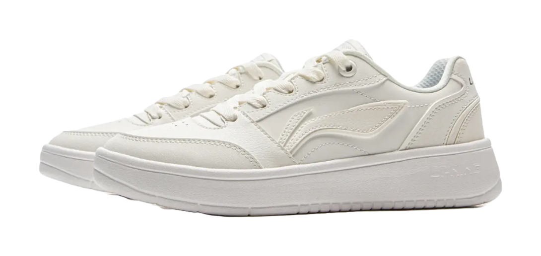 LiNing Yuanbao V3 Anti Slip Wear Resistant Low Top Skateboard Shoes Women's Mist White 