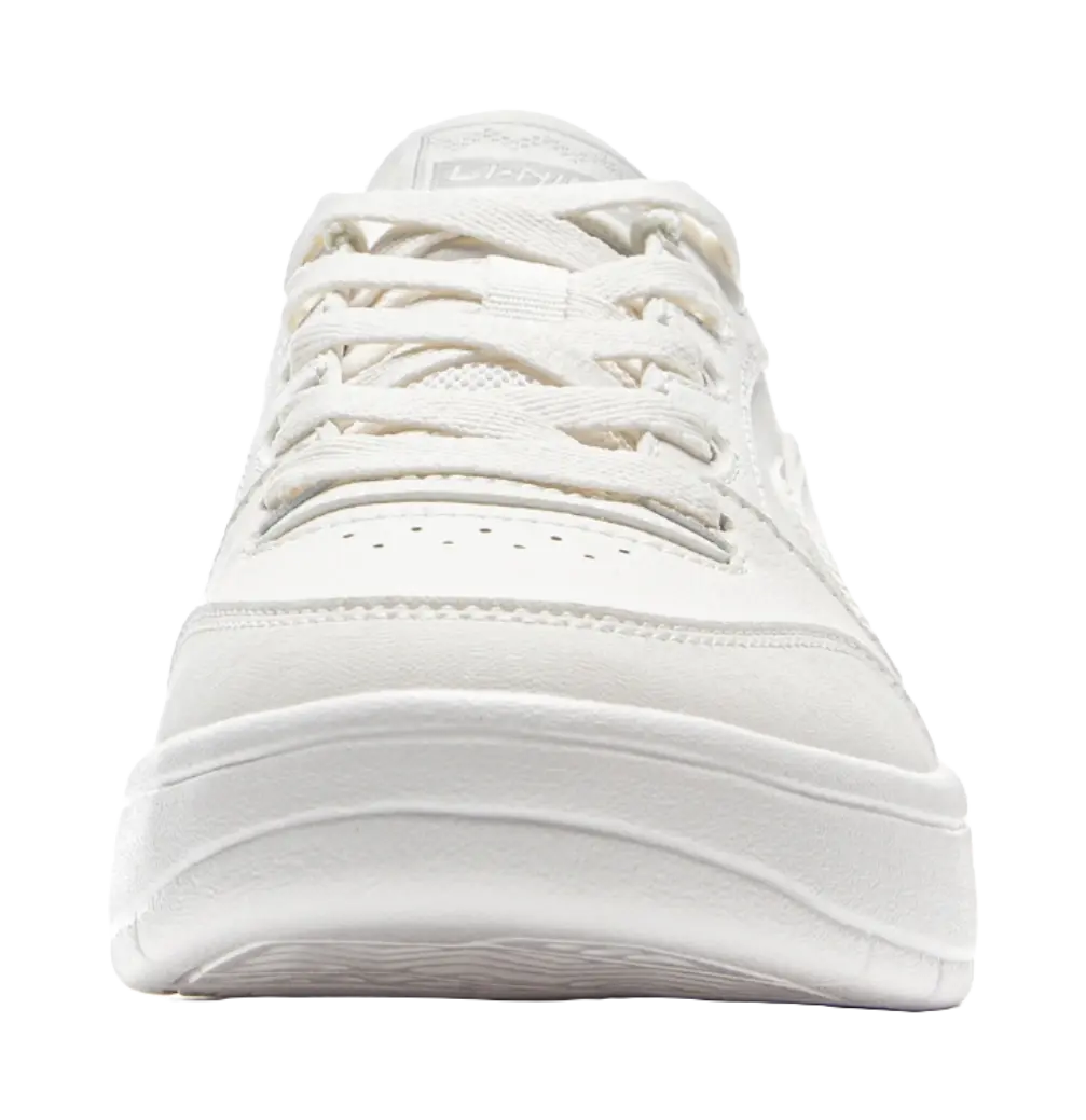 LiNing Yuanbao V3 Anti Slip Wear Resistant Low Top Skateboard Shoes Women's Mist White 