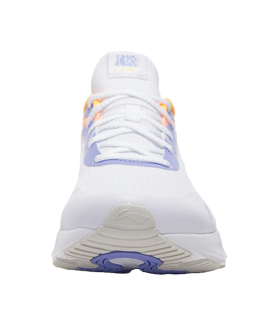 LiNing YueYing Element Cushioning Anti-Slip And Wear-Resistant Low-Top Running Shoes White Purple 