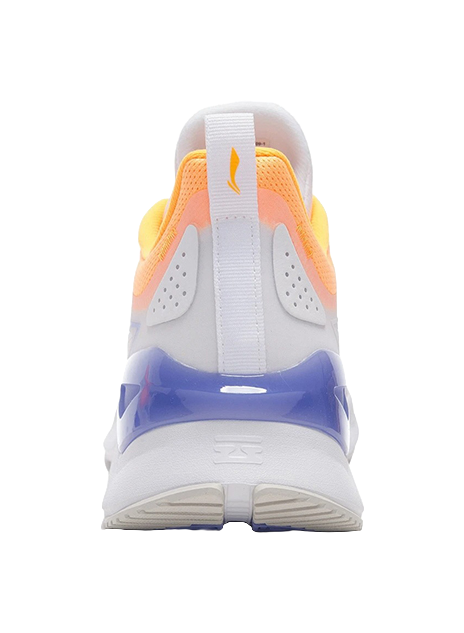 LiNing YueYing Element Cushioning Anti-Slip And Wear-Resistant Low-Top Running Shoes White Purple 