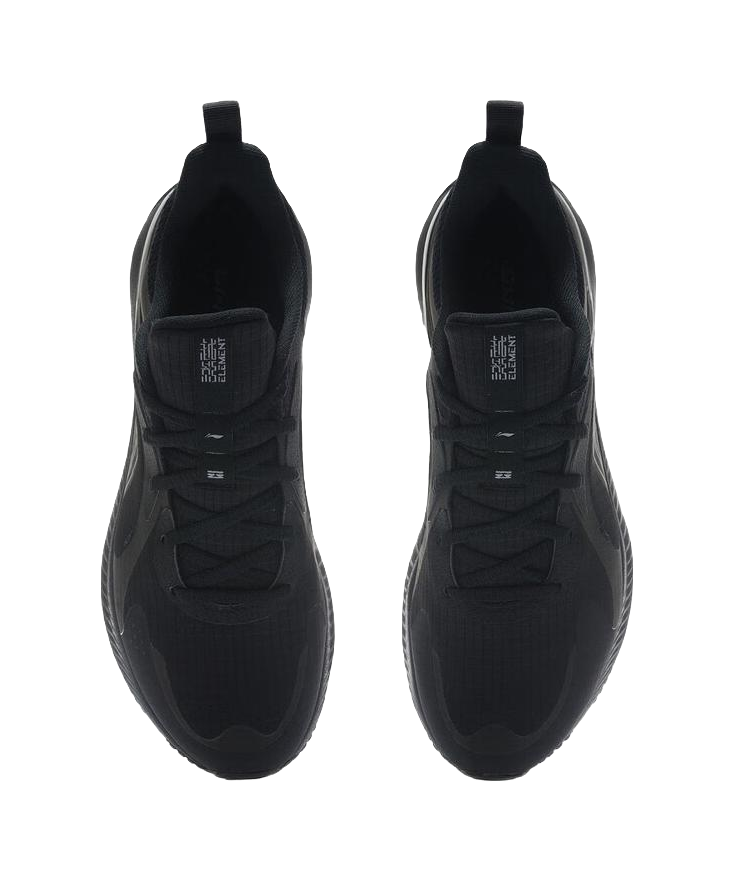 LiNing YueYing Element Shock Absorbers Slip Resistant Breathable Low top Marathon Running Shoes Men's Black 
