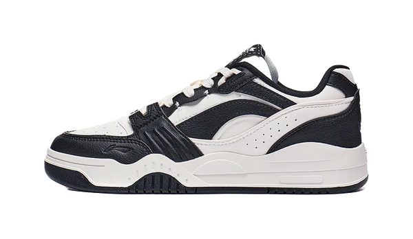 LiNing Yuebai Anti-Slip Wear-Resistant Breathable Height Increasing Low-Top Skateboard Shoes Men's White Black 