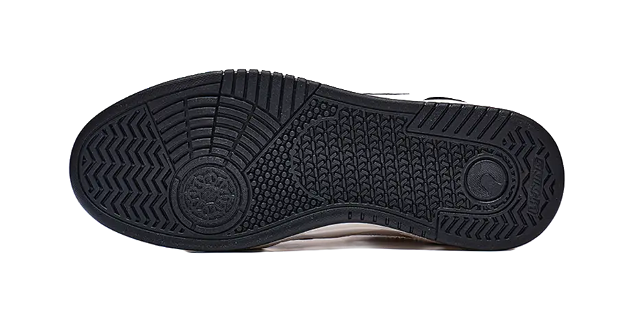 LiNing Yuebai Anti-Slip Wear-Resistant Breathable Height Increasing Low-Top Skateboard Shoes Men's White Black 