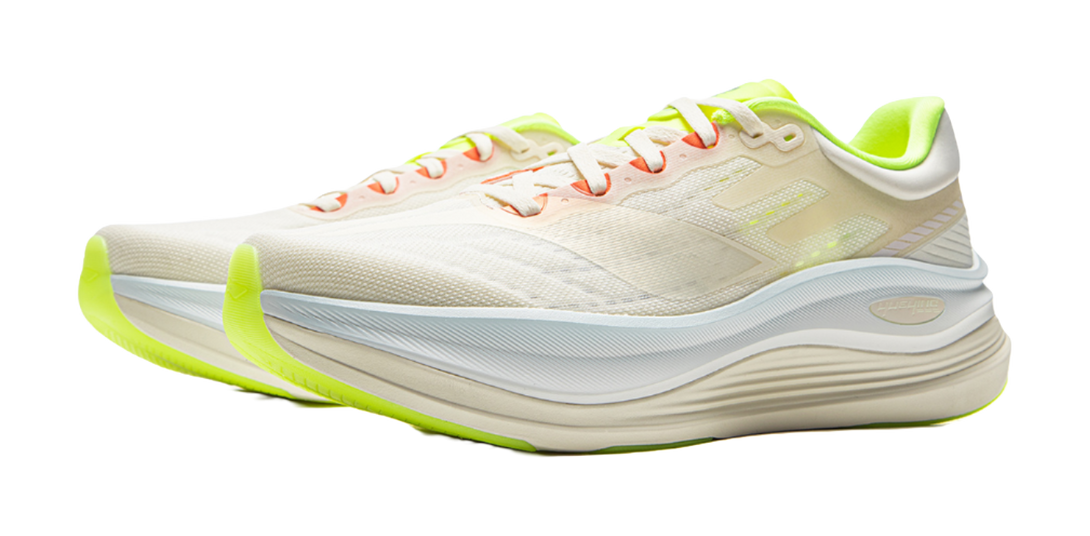 LiNing Yueying 5 Pro Shock Absorbers Rebound Low Top Sprint Running Shoes Men's Mica White 