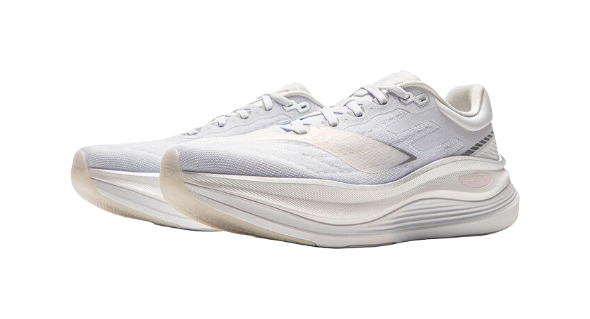 LiNing Yueying 5 Pro Shock Absorbers Rebound Low top Trail Running Shoes Men's Standard White Silver 