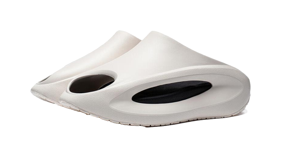 LiNing Yun You Slay Slip Resistant Abrasion Resistant Cushioning Slide Slippers Unisex White Black 