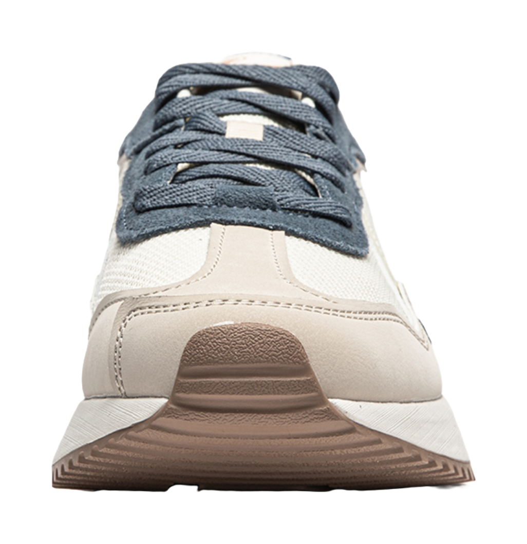 LiNing Zaiwu Cushioning Anti-Slip And Wear-Resistant Height Increasing Low-Top Casual Shoes Men's White Gray Blue 