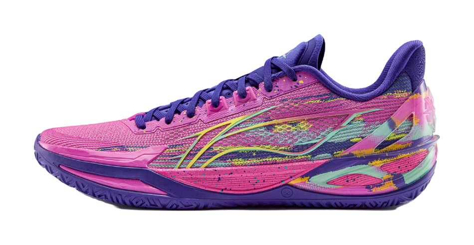 LiNing Liren 6 V2 'Error' Downtime - Basketball Shoes for Men and Women Fluorescent Rose Purple Red Fluorescent Rose Fuchsia