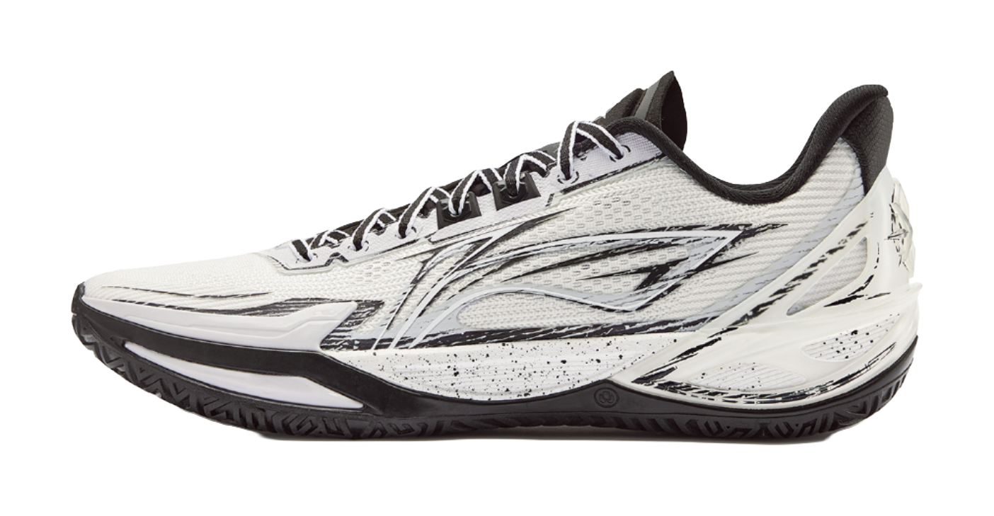 LiNing Liren 6 V2 'ONE MORE' - Basketball Shoes for Men White and Black White Black