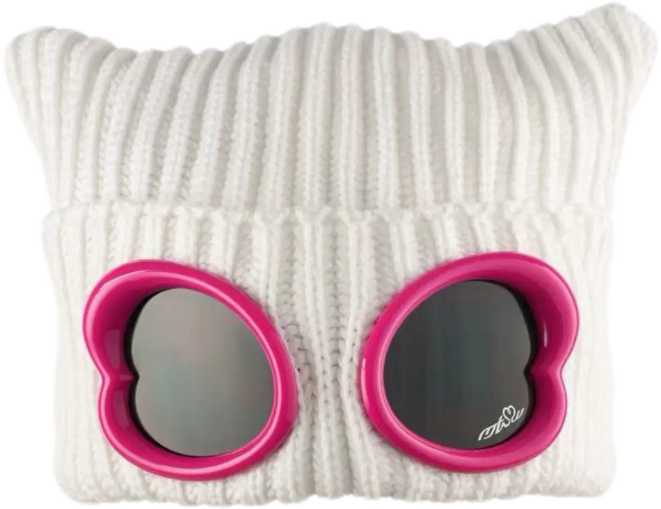 METASWEETY Chunky Kitty Beanie Cat Hat - Aespa Ningning Same Style White  VJSNEAKER