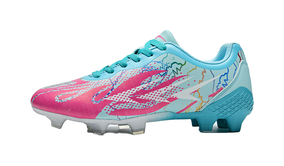 Meike Unisex Low-Top FG/AG Soccer Cleats - Multi-Ground Football Shoes with Shock Absorption & Waterproof White 