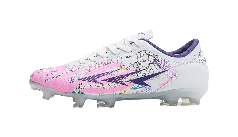 Meike Unisex Low-Top FG/AG Soccer Cleats - Multi-Ground Football Shoes with Shock Absorption & Waterproof White 