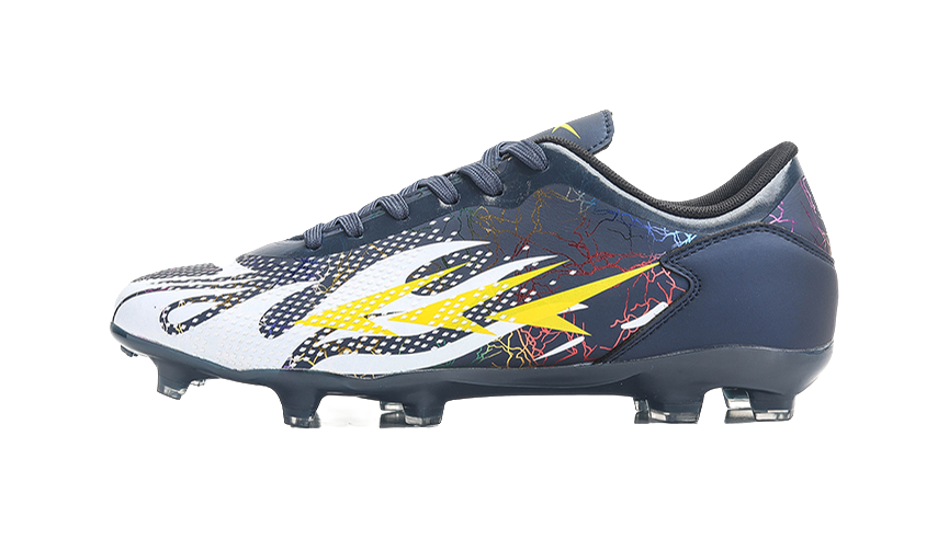 Meike Unisex Low-Top FG/AG Soccer Cleats - Multi-Ground Football Shoes with Shock Absorption & Waterproof White 