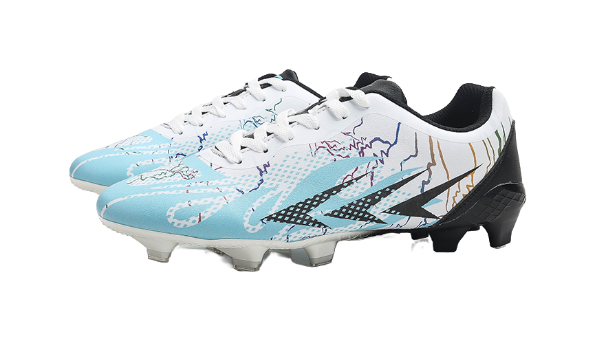 Meike Unisex Low-Top FG/AG Soccer Cleats - Multi-Ground Football Shoes with Shock Absorption & Waterproof White 