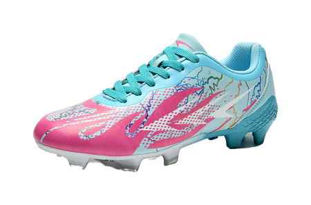 Meike Unisex Low-Top FG/AG Soccer Cleats - Multi-Ground Football Shoes with Shock Absorption & Waterproof White 