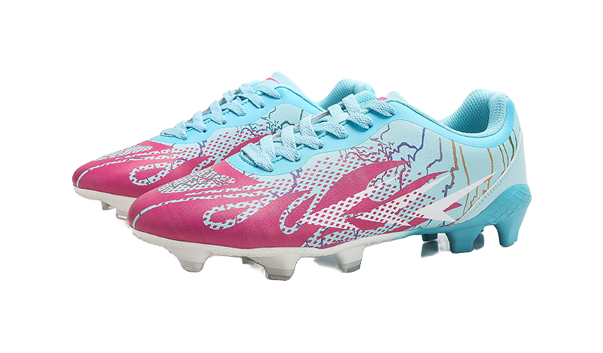 Meike Unisex Low-Top FG/AG Soccer Cleats - Multi-Ground Football Shoes with Shock Absorption & Waterproof White 