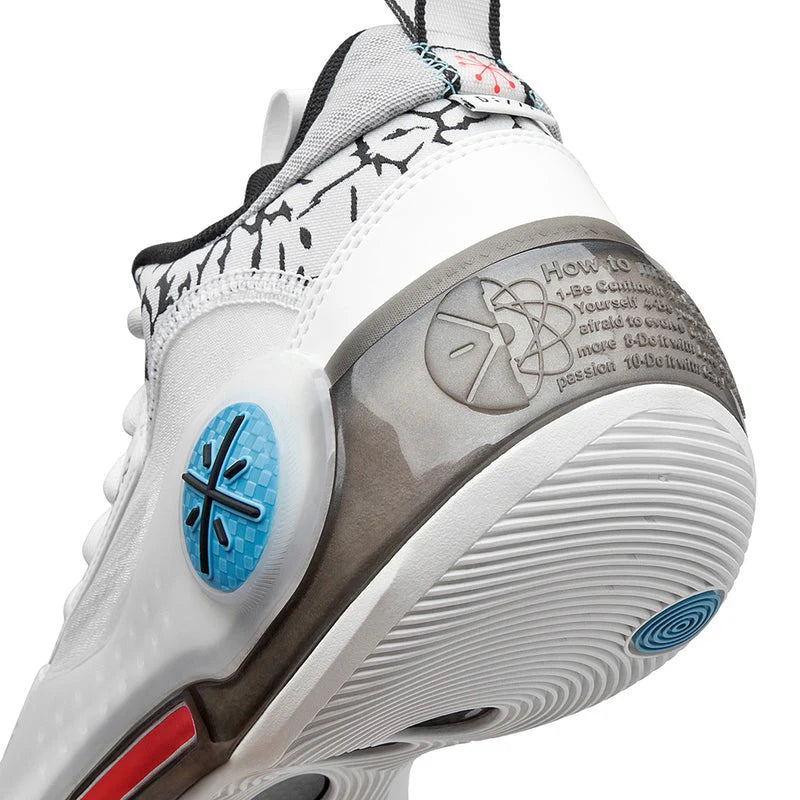 Li-Ning Way of Wade 10 (WOW10) Low 'Black Flash' ABAS083-18 - Basketball Shoes Unisex White/Black/Blue