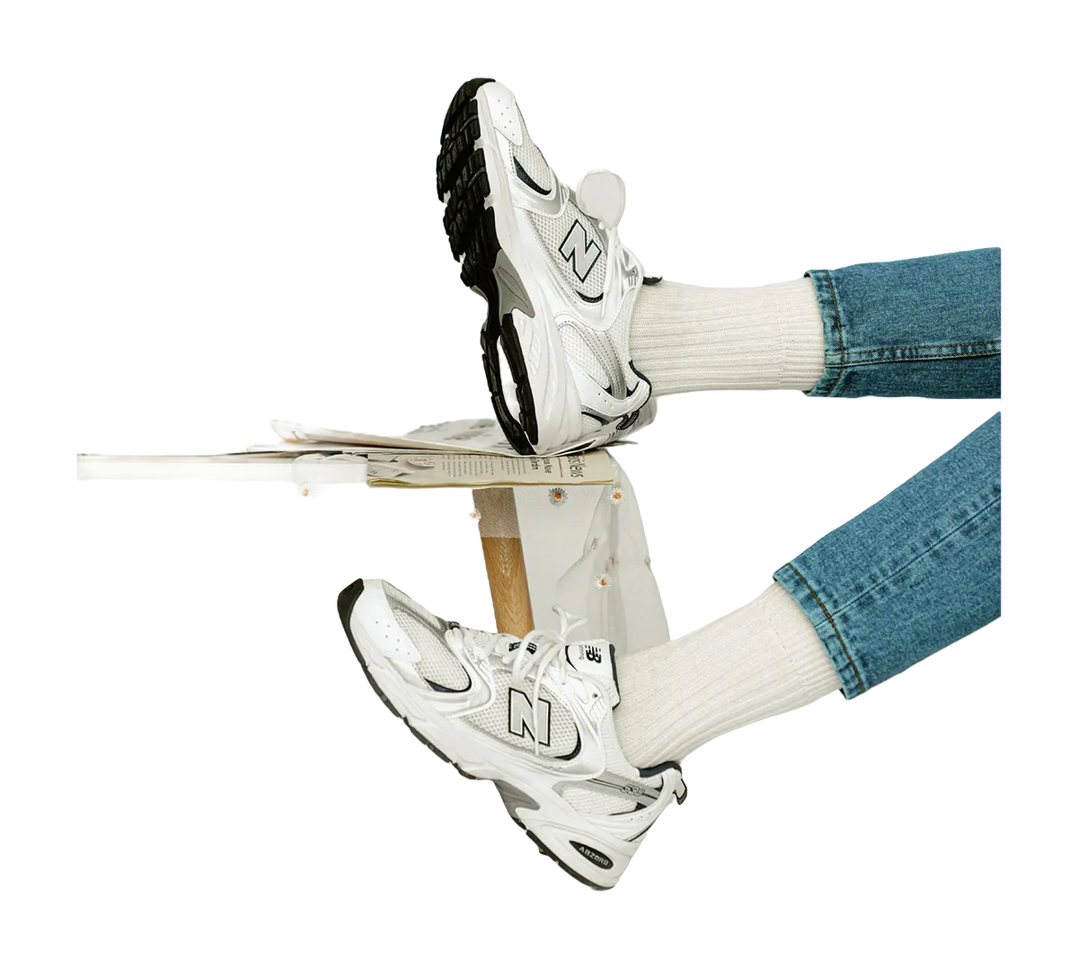 New Balance 530 White/Natural Indigo sneakers  vjsneaker.com