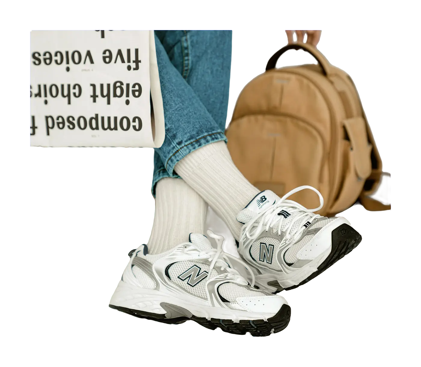 New Balance 530 White/Natural Indigo sneakers  vjsneaker.com