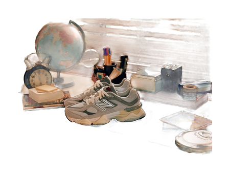 New Balance 9060 Rain Cloud Grey  vjsneaker.com