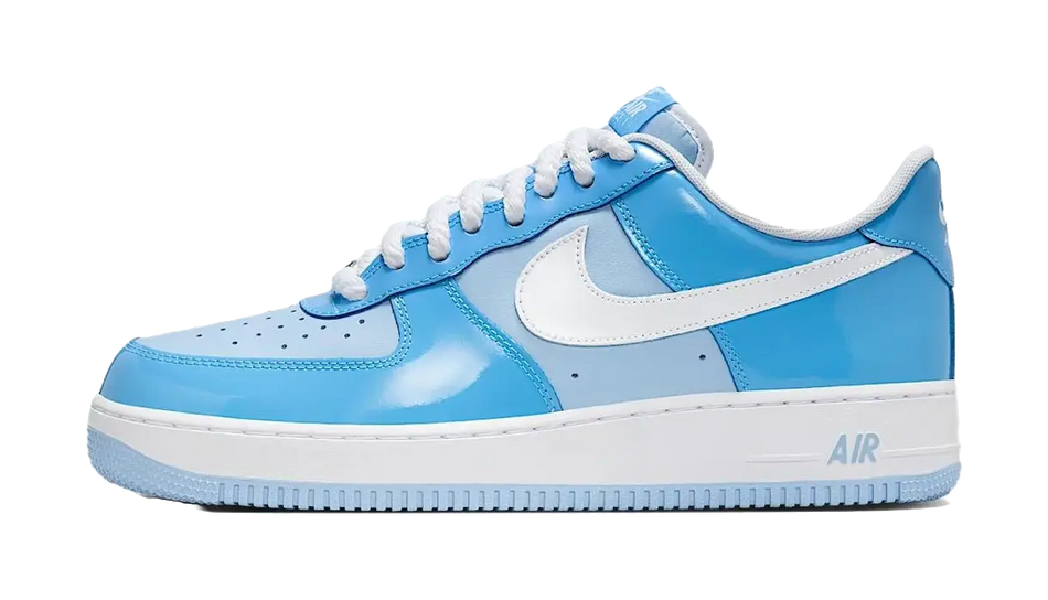 Nike Air Force 1 Low 07 LV8 Phychic Blue White Patent  vjsneaker.com