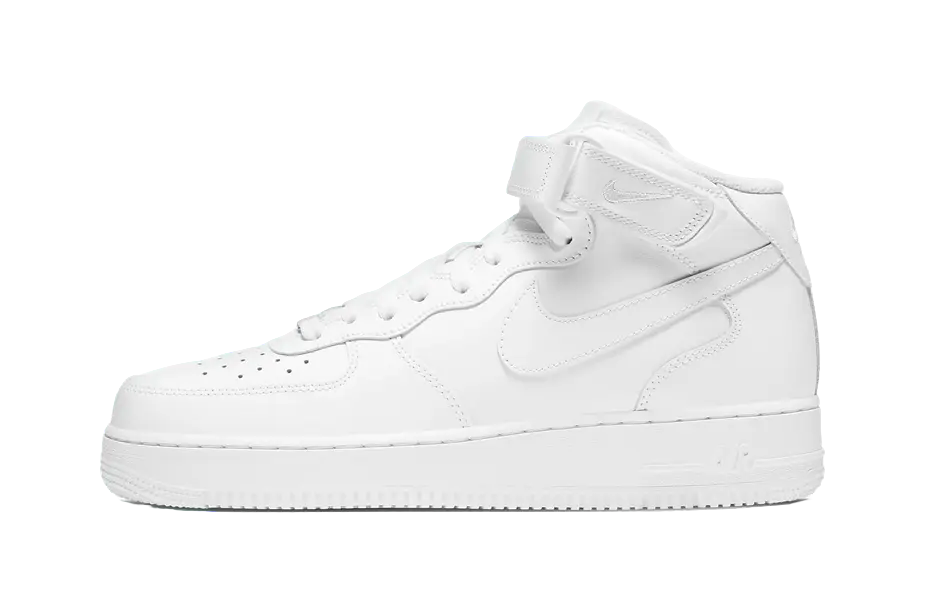 Nike Air Force 1 Mid 07 Triple White  vjsneaker.com