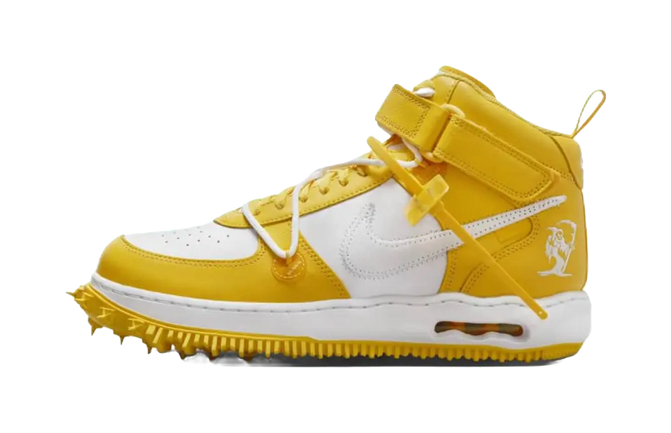 Nike Air Force 1 Mid Sp Off White Varsity Maize  vjsneaker.com