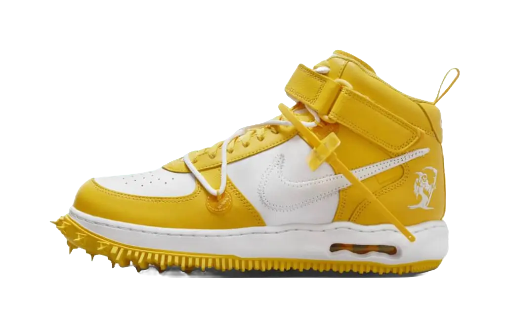 Nike Air Force 1 Mid Sp Off White Varsity Maize  vjsneaker.com