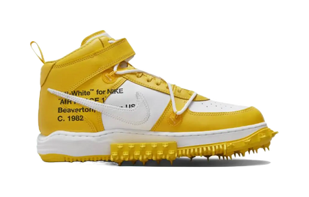 Nike Air Force 1 Mid Sp Off White Varsity Maize  vjsneaker.com