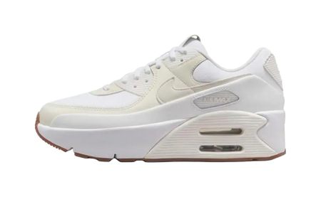 Nike Air Max 90 LV8 White Soft Pearl Platinum Tint Sail Womens  vjsneaker.com