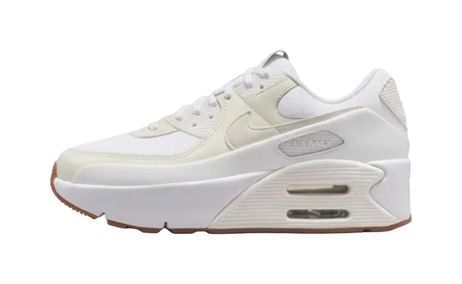 Nike Air Max 90 LV8 White Soft Pearl Platinum Tint Sail Womens  vjsneaker.com