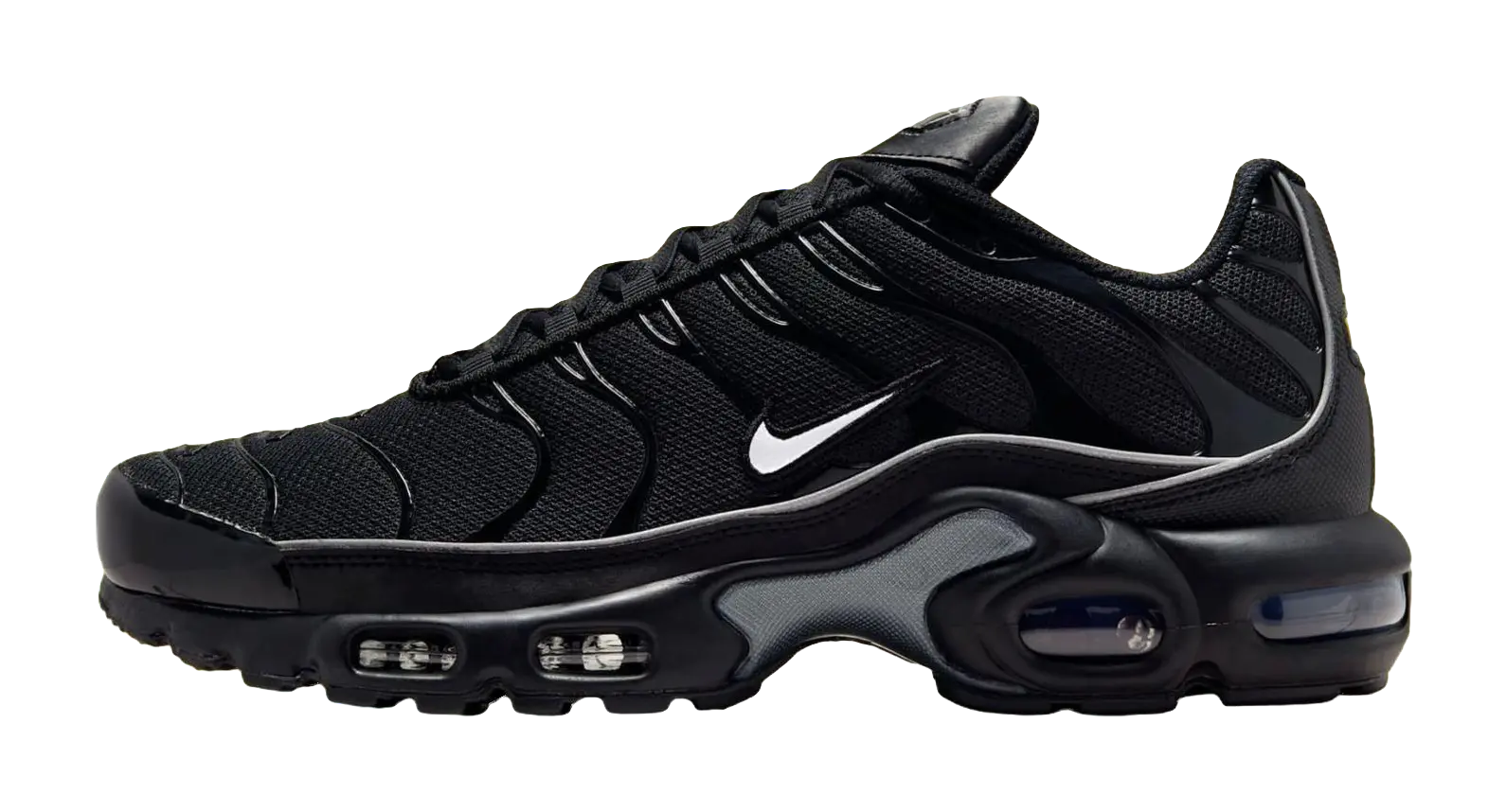 Nike Air Max Plus Support Running Shoes Unisex Black White  vjsneaker.com