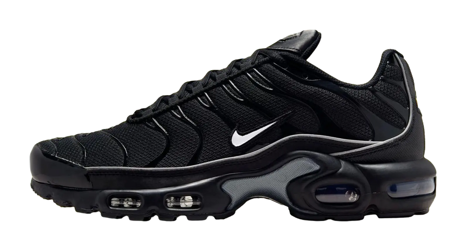 Nike Air Max Plus Support Running Shoes Unisex Black White  vjsneaker.com