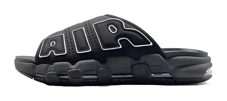 Nike Air More Uptempo Slide OG Black White  vjsneaker.com