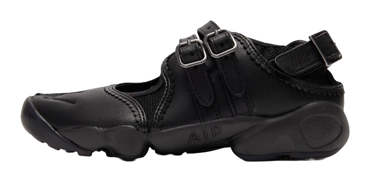 Nike Air Rift Triple Black Buckle Strap Womens  vjsneaker.com