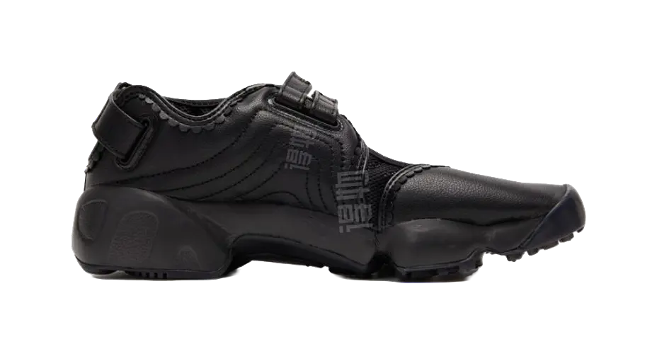Nike Air Rift Triple Black Buckle Strap Womens  vjsneaker.com