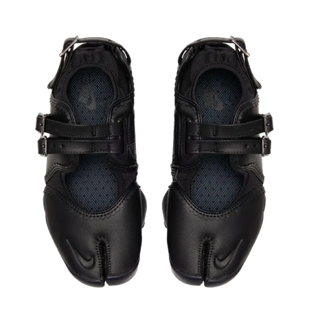 Nike Air Rift Triple Black Buckle Strap Womens  vjsneaker.com