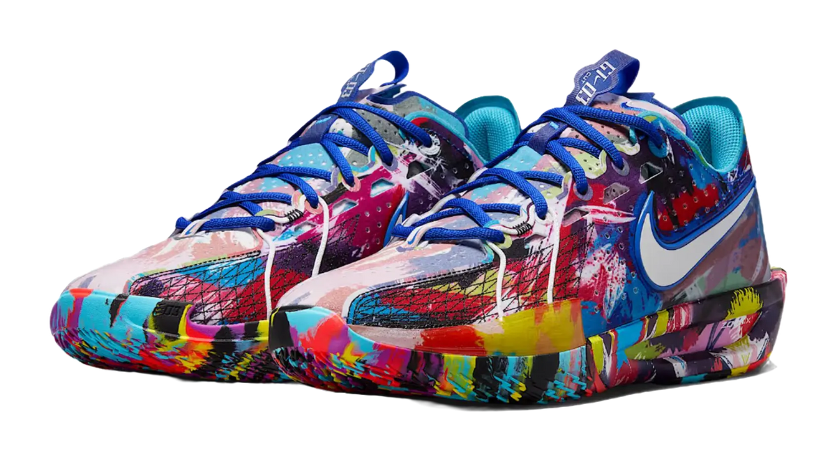 Nike Air Zoom G.T. Cut 3 EP "Jewell Loyd" Paint - Basketball Shoes Unisex Blue Red  vjsneaker.com