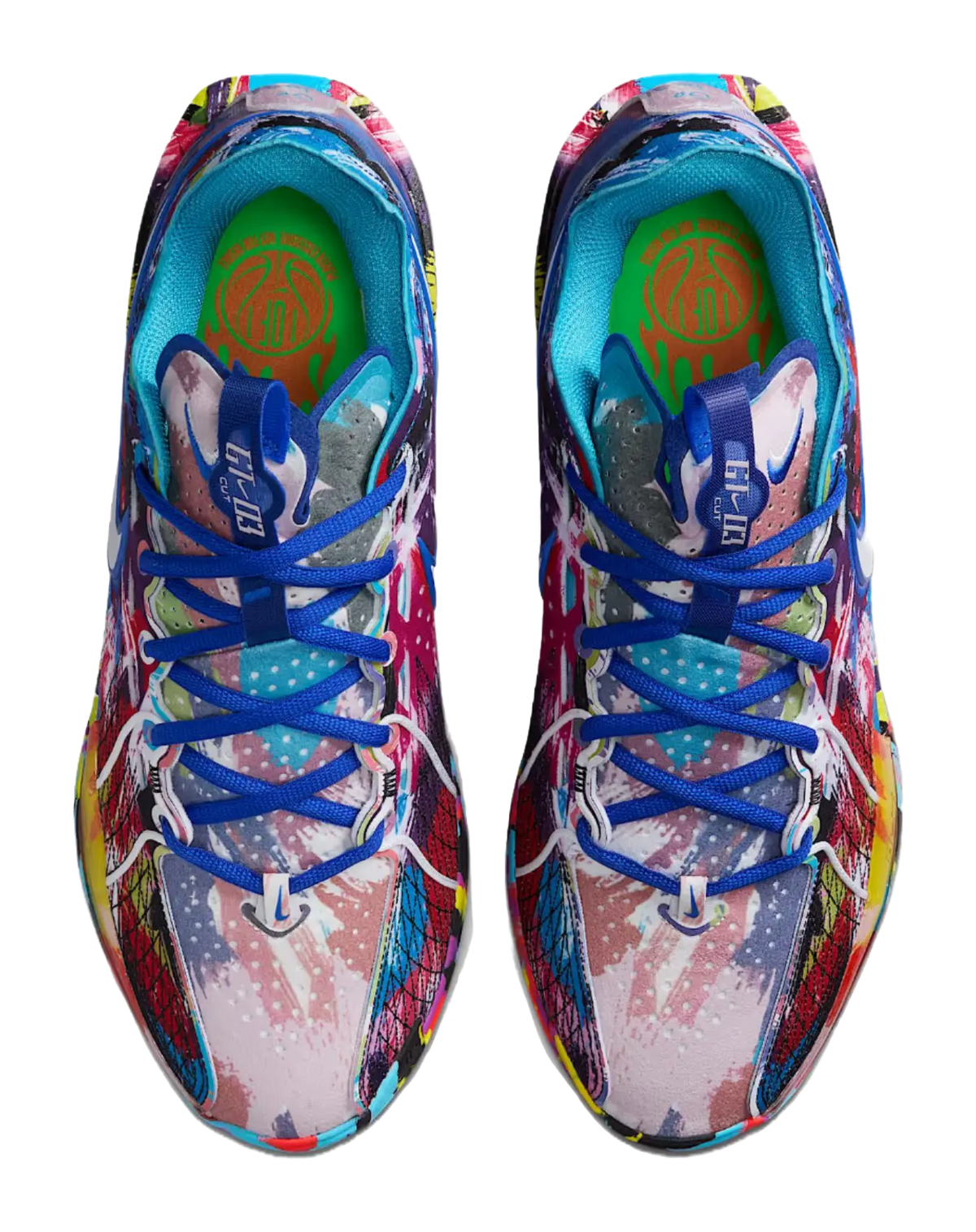 Nike Air Zoom G.T. Cut 3 EP "Jewell Loyd" Paint - Basketball Shoes Unisex Blue Red  vjsneaker.com