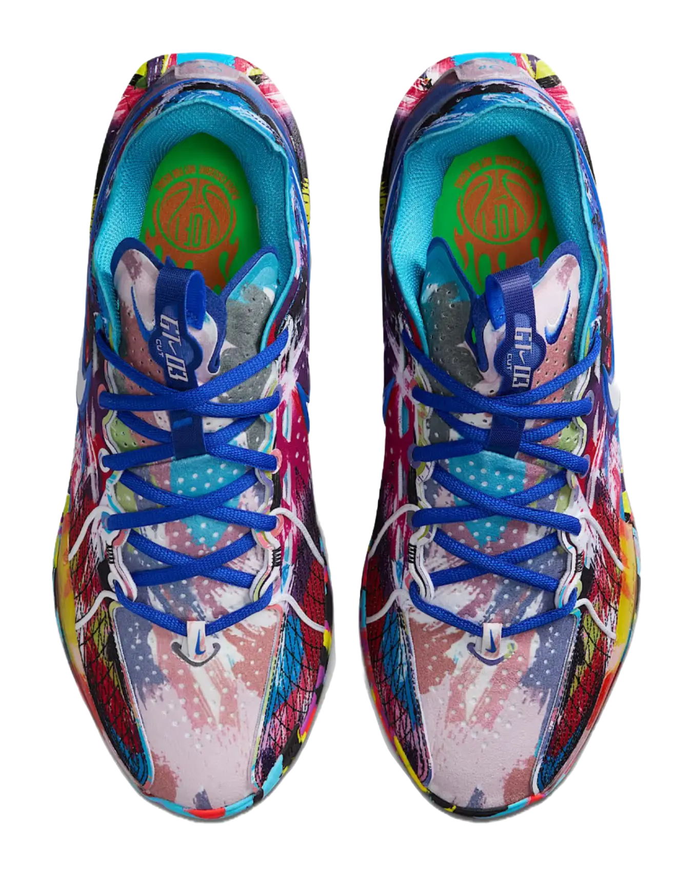 Nike Air Zoom G.T. Cut 3 EP "Jewell Loyd" Paint - Basketball Shoes Unisex Blue Red  vjsneaker.com