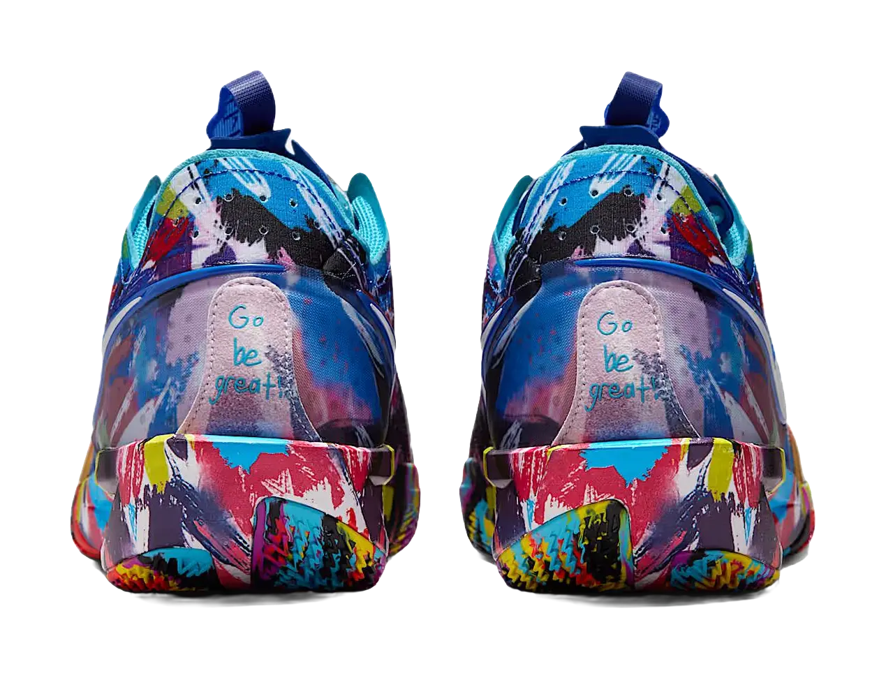 Nike Air Zoom G.T. Cut 3 EP "Jewell Loyd" Paint - Basketball Shoes Unisex Blue Red  vjsneaker.com