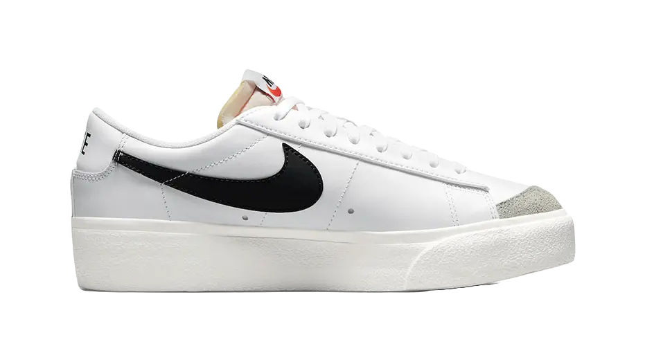 Nike Blazer Low Platform White Black Womens  vjsneaker.com