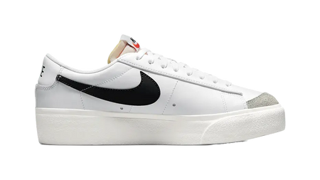 Nike Blazer Low Platform White Black Womens  vjsneaker.com