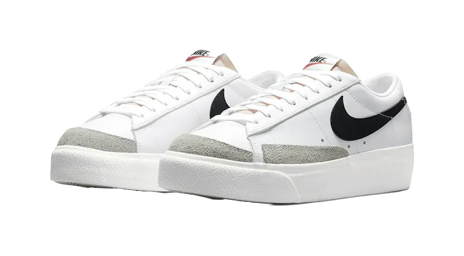 Nike Blazer Low Platform White Black Womens  vjsneaker.com