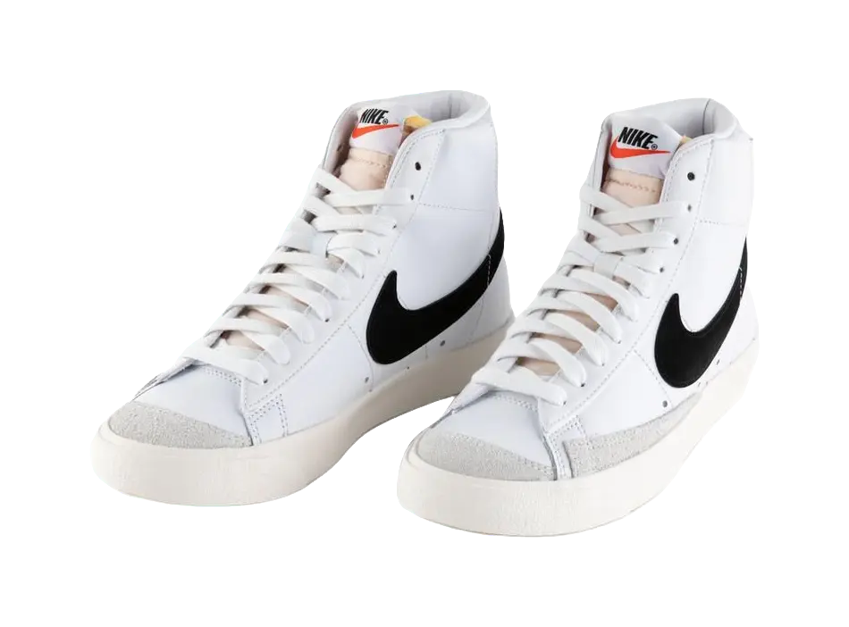 Nike Blazer Mid 77 Vintage White Black  vjsneaker.com