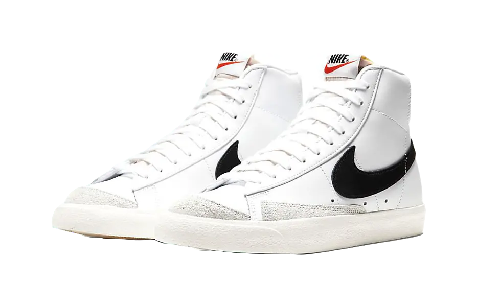 Nike Blazer Mid 77 Vintage White Black Womens  vjsneaker.com