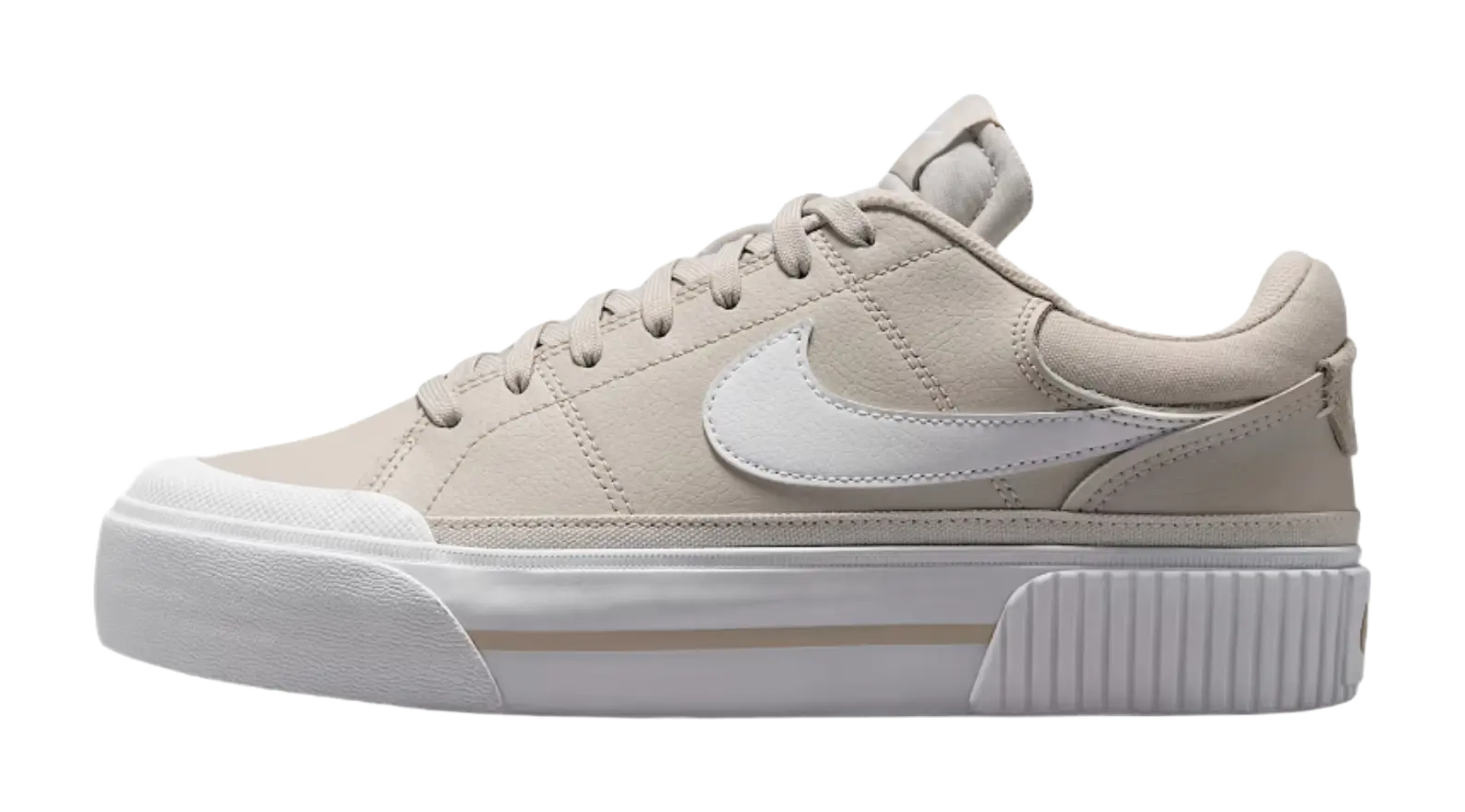 Nike Court Legacy Abrasion Resistant Low Top Skateboard Shoes Womens Beige  vjsneaker.com