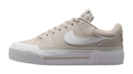 Nike Court Legacy Abrasion Resistant Low Top Skateboard Shoes Womens Beige  vjsneaker.com