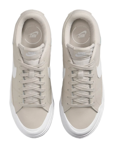 Nike Court Legacy Abrasion Resistant Low Top Skateboard Shoes Womens Beige  vjsneaker.com