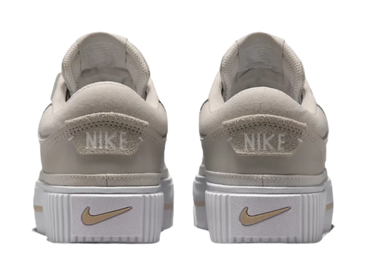 Nike Court Legacy Abrasion Resistant Low Top Skateboard Shoes Womens Beige  vjsneaker.com